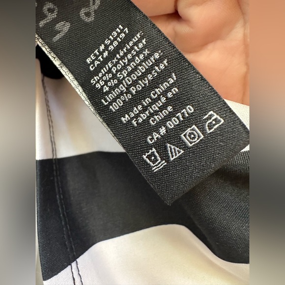 Jessica Black & White Striped Dress Size 4 💥2/$15 or 3/$20💥 - Picture 4 of 12